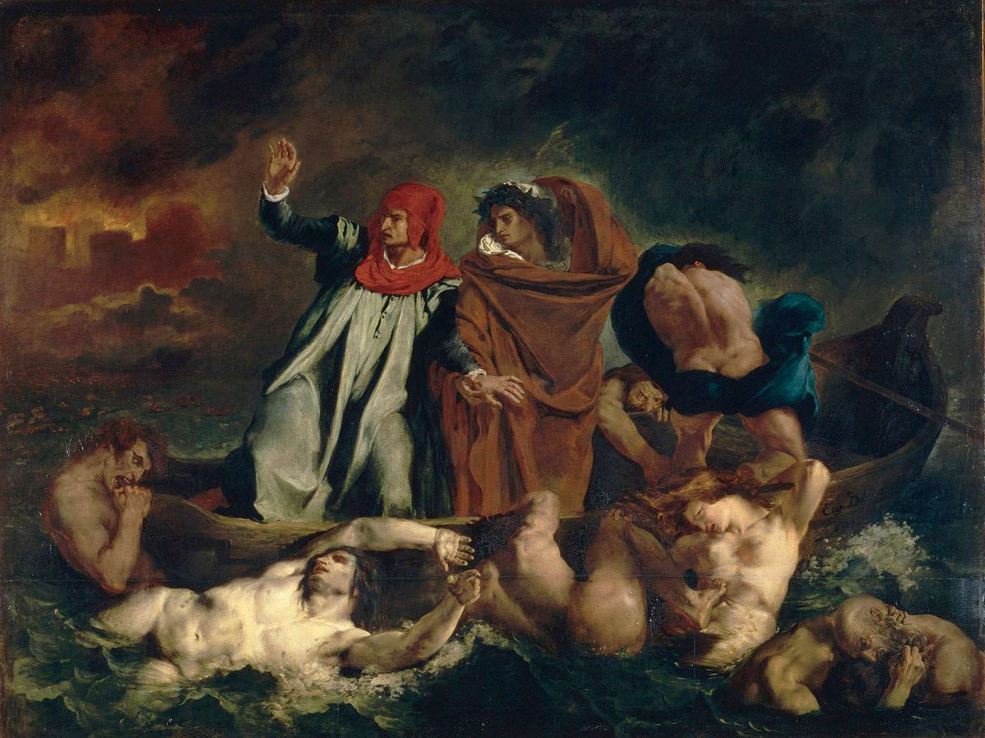 Dante and Virgil in Hell